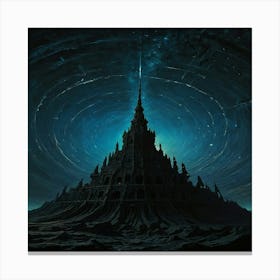 City Under The Stars Canvas Print