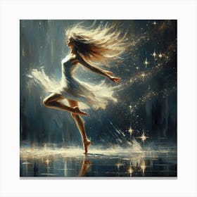 Dancer In The Night Canvas Print