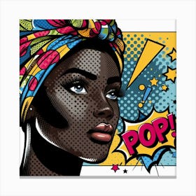 Bisi Pop Art Portrait Canvas Print