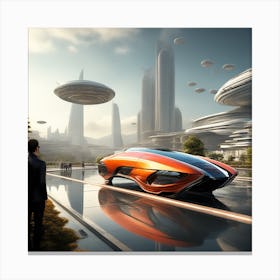 Futuristic Car 18 Canvas Print