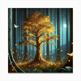 Firefly Forest 1 Canvas Print