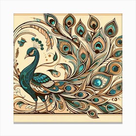 Peacock 32 Canvas Print