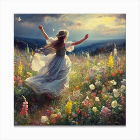 Flower girl Canvas Print