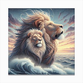 Lions Canvas Print