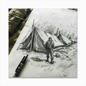 Tents Canvas Print