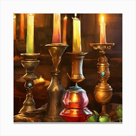 Candlesticks Canvas Print