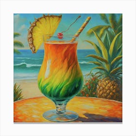 Tropical Drink Canvas Print