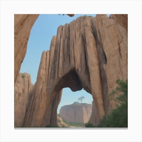 Arch In The Desert Canvas Print