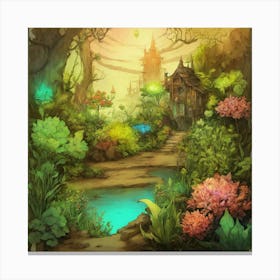 Information Sheet With Different Fantasy (3) Canvas Print
