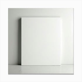 Blank Canvas In A White Room Canvas Print