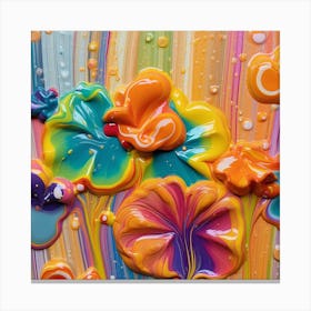 Colorful Abstract Painting Canvas Print