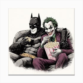 Joker And Batman Canvas Print