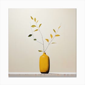 Yellow Vase Canvas Print