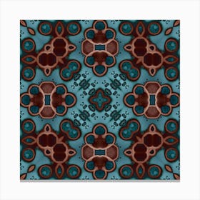 Blue Pattern And Buns Canvas Print