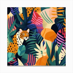 Seamless Jungle Pattern Canvas Print