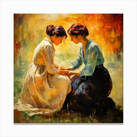 Two Sisters Canvas Print