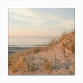 Tranquil Beach Sunset Wijk Aan Zee - Square Toile