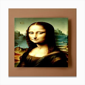 Sassy Mona Lisa Art Print Canvas Print