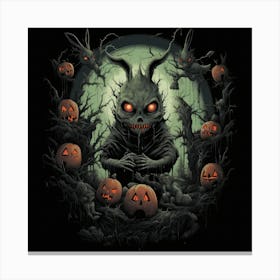 Demon Pumpkins Canvas Print