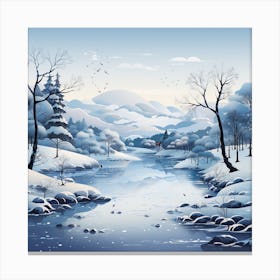 Winter Landscape 12 Canvas Print