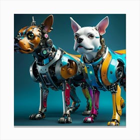 Robotic Dogs Canvas Print