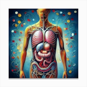 Organs Of The Human Body 8 Canvas Print