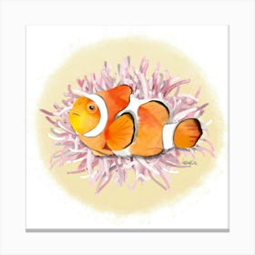 Clownfish/Poisson clown Canvas Print