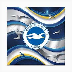 Brighton and Hove Albion Logo Wall Art 20 Canvas Print