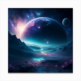 Outer worlds beyond the expanse Canvas Print