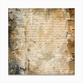 Old Paper Texture Canvas Print