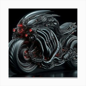 Alien Motorcycle 2 Canvas Print