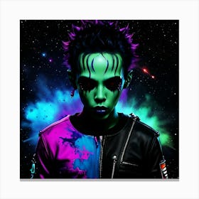 Aliens In Space Canvas Print