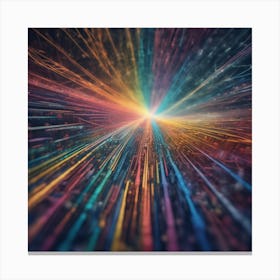 Abstract Rays Of Light 8 Canvas Print