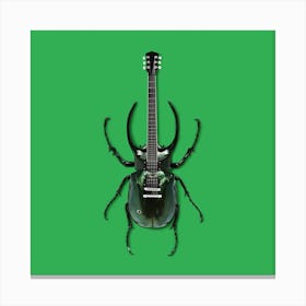 Guitar Bug Square Canvas Print
