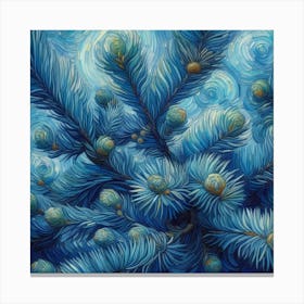 Blue spruce branches 6 Canvas Print