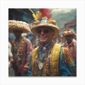 Man In A Hat 3 Canvas Print