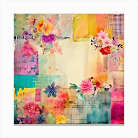 Abstract Floral Painting Canvas Print