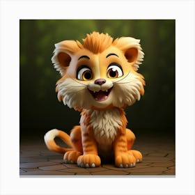 Cute Lion 1 Canvas Print