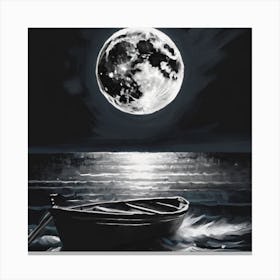 Full Moon In The Sky Canvas Print