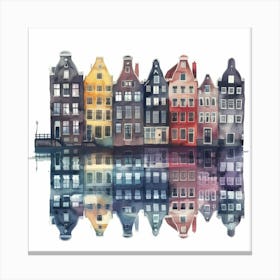 Amsterdam Houses Canvas Print Canvas Print