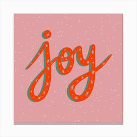 Joy Snowflakes 1 Canvas Print