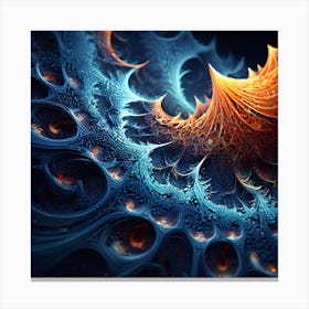 An Abstract Fractal Patterns art print 3 Canvas Print