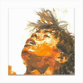 Girl With Hair Canvas Print