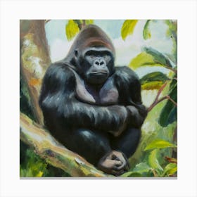 Sad Gorilla Canvas Print