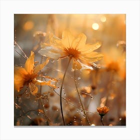 Flowers In The Morning Canvas Print