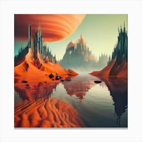 Desert Landscape - Desert Stock Videos & Royalty-Free Footage 5 Canvas Print