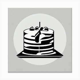 Cake Icon Canvas Print