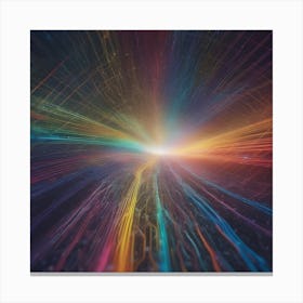 Abstract Rays Of Light 6 Canvas Print