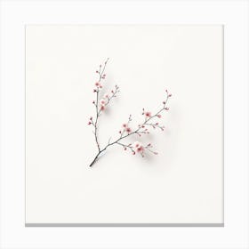 "Simplicity in Bloom"  A solitary branch of delicate pink blossoms rises gracefully against a pure white background, evoking the serene beauty of nature's simplicity.  Embrace the quiet beauty of 'Simplicity in Bloom', a testament to the understated elegance of nature. This artwork's minimalistic charm and soft pastel tones make it a timeless addition to any space, inviting a calm and contemplative atmosphere. Canvas Print
