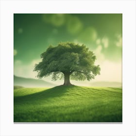 Beautiful Green Field  Canvas Print